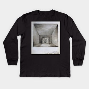 elisha in the chamber on the wall 1820 - William Blake Kids Long Sleeve T-Shirt